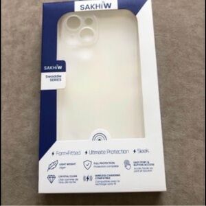 Clear White Phone Case for iPhone 14- Sleek Protective Cover
